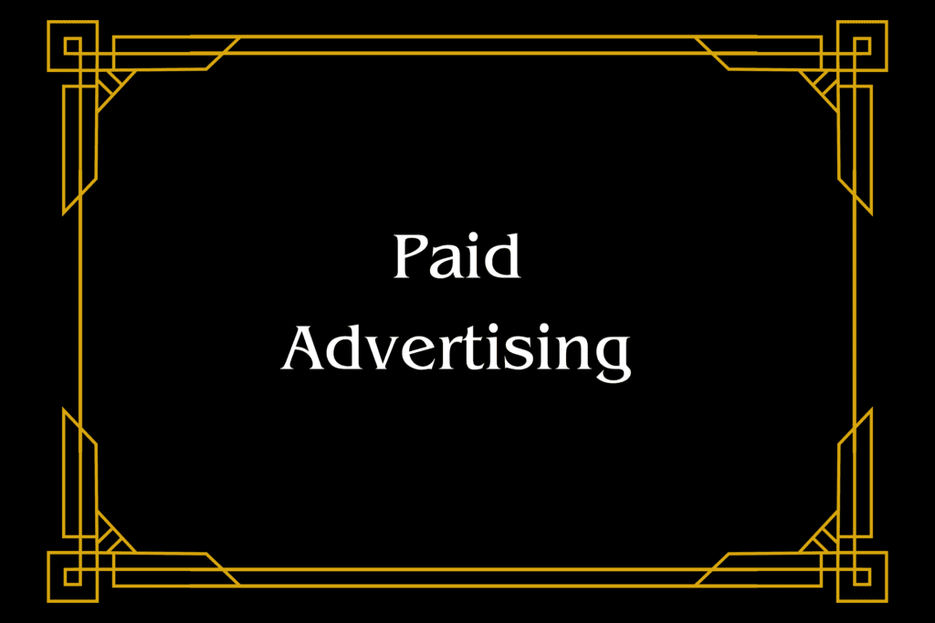 Service card titled "Paid Advertising"